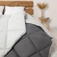 Ковдра двоспальна 180×205 зимова особливо тепла FRIENDLY ALASKA сіра, 450 г/м² (1-00152_28733) - зображення 2