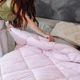 Одеяло полуторное 140×200 зимнее теплое 350 г/м² антиаллергенное ТЕП Washed Cotton розовая пудра, хлопок - изображение 1