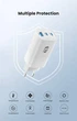 Зарядное устройство ASOMETECH GaN 67W PPS PD+QC4.0 3-порта (USB + 2 Type-C) для ноутбука планшета смартфона - изображение 8