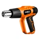 Термофен потужність NEO Tools 04-710 2000 Вт з кейсом та дисплеєм - зображення 1