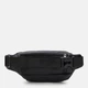 Сумка на пояс бананка мужская из натуральной кожи Laras K10426f Черная (ROZ6501087069) - изображение 2