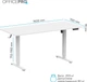 Компьютерный стол OfficePro ODE1670W White - изображение 4