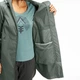 Куртка жіноча для туризму водонепроникна QUECHUA Raincut Long хакі XL - изображение 3