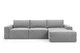 Угловой диван VIHOME Soft 320х170 см Bonnel к.т. 1 Серый - изображение 3