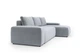 Кутовий диван VIHOME Pure 340х170 см Bonnel к.т. 1 Сірий - зображення 4