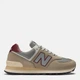 Женские кроссовки New Balance 574 U574SKB 40 (7US) 25 см Серо-красные (198686548470) - изображение 1