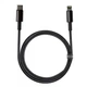 Кабель для Iphone на 1м Type-C to Lightning Tungsten Gold 20W Black, Baseus для зарядки и передачи данных (CATLWJ-01) - изображение 2