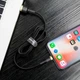 Кабель 2м. USB to Lightning Cafule 1,5A Baseus gold/black для зарядки та передачі даних (CALKLF-CV1) - зображення 8