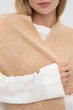 Жіночий довгий класичний шарф Classic із мʼякої пряжі SEWEL One size Бежевий (sw-2000000302324) - изображение 2