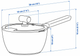 Ківш Ikea Klippfisk із антипригарним покриттям і кришкою 2.3 л (50602503221179) - зображення 5