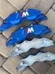 Декоративные накладки на суппорта БМВ M стиль E39 E60 E46 E90 E92 F01 F10 F20 F32 F30 G01 G30 G20 синий - изображение 5