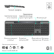 Клавиатура беспроводная Logitech Slim Solar+ Bluetooth Graphite (920-013764) - изображение 7