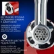 М’ясорубка Rainberg RB 2270 3800 Вт з реверсом, електрична шнекова м’ясорубка з 3 решітками 3/5/7 мм, 2 ножі, насадка кеббе, металевий лоток - изображение 8