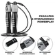 Скакалка з лічильником PowerPlay 4215 Jump Rope With Counter Чорно/Сіра 2.75 см. - изображение 2