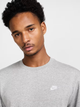Bluza bez kaptura męska Nike M Nk Club Ft Crew FN3888-063 M Szara (197593322364) - obraz 4