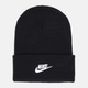 Шапка біні Nike U Nk Peak Beanie Tc Fut F24 L HF0186-010 Чорна (197599677154) - зображення 1