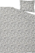 Komplet pościeli Ikea Rodgersia 150 x 200 / 50 x 60 cm Biały/Szary (105.794.01) - obraz 2