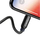 Кабель Baseus Three Primary Colors 3-in-1 Cable USB M+L+T 3.5A 1.2m Black (CAMLT-BSY01) - зображення 5