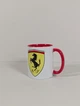 Чашка Кружка с Логотипом Ferrari F1 Team 330 мл Двух Цветная Бело Красный / Логотип с Двух Сторон Феррари - изображение 3