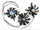 Вентилятор кулер для видеокарты XFX RX 5700XT 6700XT 6750XT Champion CF1010U12S (CF1015U12S FDC10U12S9-C PLD10015B12H PLA09215B12H CF1015U12D CF9015U12D) комплект 3 шт (№361) - изображение 2