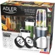 Фитнес-блендер Adler 500W Pulse стеклянные бутылки Grey 700мл/500мл/300мл (LKMTR_882618) - изображение 8