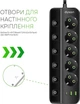 Сетевой фильтр-удлинитель Dyxon PRO-1098 5.0 м 5 розеток 2 USB-A 1 USB-C (PD) Black (DXN-1098-5M-5-B) - изображение 4