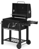 Grill węglowy ModernHome by Multistore duży ogrodowy z pokrywą termometr półki koła dmuchawa gratis (5904224310561) - obraz 1