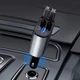 Автомобильное зарядное устройство Hugeel HG-CC11 66Вт с QC 3.0, PD, встроенным кабелем Type-C/Lightning - изображение 8