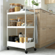 Етажерка Ikea Nissafors на колесах 50.5 x 30 x 83 см Біла (404.657.33) - зображення 6
