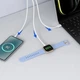 Зарядное устройство Rollo RT1 80W с выдвижным кабелем Type-C + порты USB, Type-C, быстрая зарядка PD, QC - Белый - изображение 5