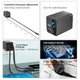 Зарядное устройство Rollo RT1 80W с выдвижным кабелем Type-C + порты USB, Type-C, быстрая зарядка PD, QC - Белый - изображение 8