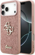 Etui Guess Fixed Glitter Big 4G do Apple iPhone 17 Pro Max Pink (GUHCP17XHG4SGP) - obraz 4