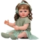 Реалистичная кукла реборн девочка София 55 см с волосами силиконовая Reborn doll как живая с бутылочкой и соской отличный подарок для ребенка - изображение 2
