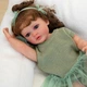 Реалистичная кукла реборн девочка София 55 см с волосами силиконовая Reborn doll как живая с бутылочкой и соской отличный подарок для ребенка - изображение 4
