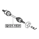 Полуось передняя левая (в сборе) Q-FIX Q131-1531 MITSUBISHI 3815A065 - изображение 2