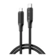 Кабель XO USB Type-C - USB Type-C (M/M), 3А, 60W, 1.2 м, Black (NB-Q265B-CC.black) - изображение 1