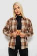 Сорочка жіноча в клітинку, колір коричневий, XL, 244R1070-2 - зображення 2