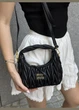 Женская сумка багет Miu miu 2178 черная - изображение 5
