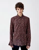 Сорочка Pull & Bear коричневий в візерунки DXGBS749 S - изображение 1