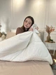 Одеяло двуспальное шерстяное Viluta Comfort 21422 170x210 см бежевое - изображение 8