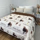 Одеяло евро открытое двустороннее из овечьей шерсти Arda Pure Wool 21447 195х215 см шоколадное - изображение 1