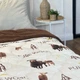Одеяло евро открытое двустороннее из овечьей шерсти Arda Pure Wool 21447 195х215 см шоколадное - изображение 3