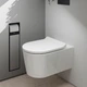 Унитаз подвесной Hansgrohe EluPura S 62025450 540 AquaHelix Flush HygieneEffect c Slim сиденьем Soft Close QuickRelease дюропласт - изображение 15