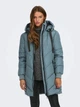 Куртка демисезонная удлиненная с капюшоном женская ONLY 15207784-64252 S Stormy Weather (5715314177885) - изображение 4