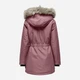 Куртка демисезонная удлиненная с капюшоном женская ONLY 15304625-64411 M Rose Brown (5715425874949) - изображение 4
