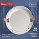 Світильник стельовий Electrum 18Вт 4000К LEO M вбудований круглий (B-LD-1958) - зображення 7