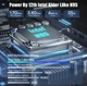Мини ПК BOSGAME B95 / Intel N95 / RAM 16GB / SSD 512GB / 2 x HDMI / 1 х LAN / Wi-Fi 5 / Bluetooth 5.0 / Windows 11 Pro / Темно-синий - изображение 2