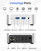 Мини ПК ACEMAGIC Vista Mini V1 / Intel N97 / RAM 16GB / SSD 1TB / 1 x HDMI / LAN / Wi-Fi 5 / Bluetooth 4.2 / Windows 11 Pro / Серебристый (ACE-V1) - изображение 2