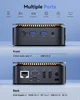 Мини ПК NiPoGi E1 / Intel N150 / RAM 16GB / SSD 256GB / 1 x HDMI / 1 x LAN / Wi-Fi 5 / Bluetooth 4.2 / Windows 11 Pro / Черный - изображение 2