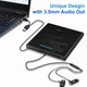 Внешний DVD-привод NOLYTH с USB 3.0 Type-C с портом USB/SD/TF и аудиовыходом - изображение 7